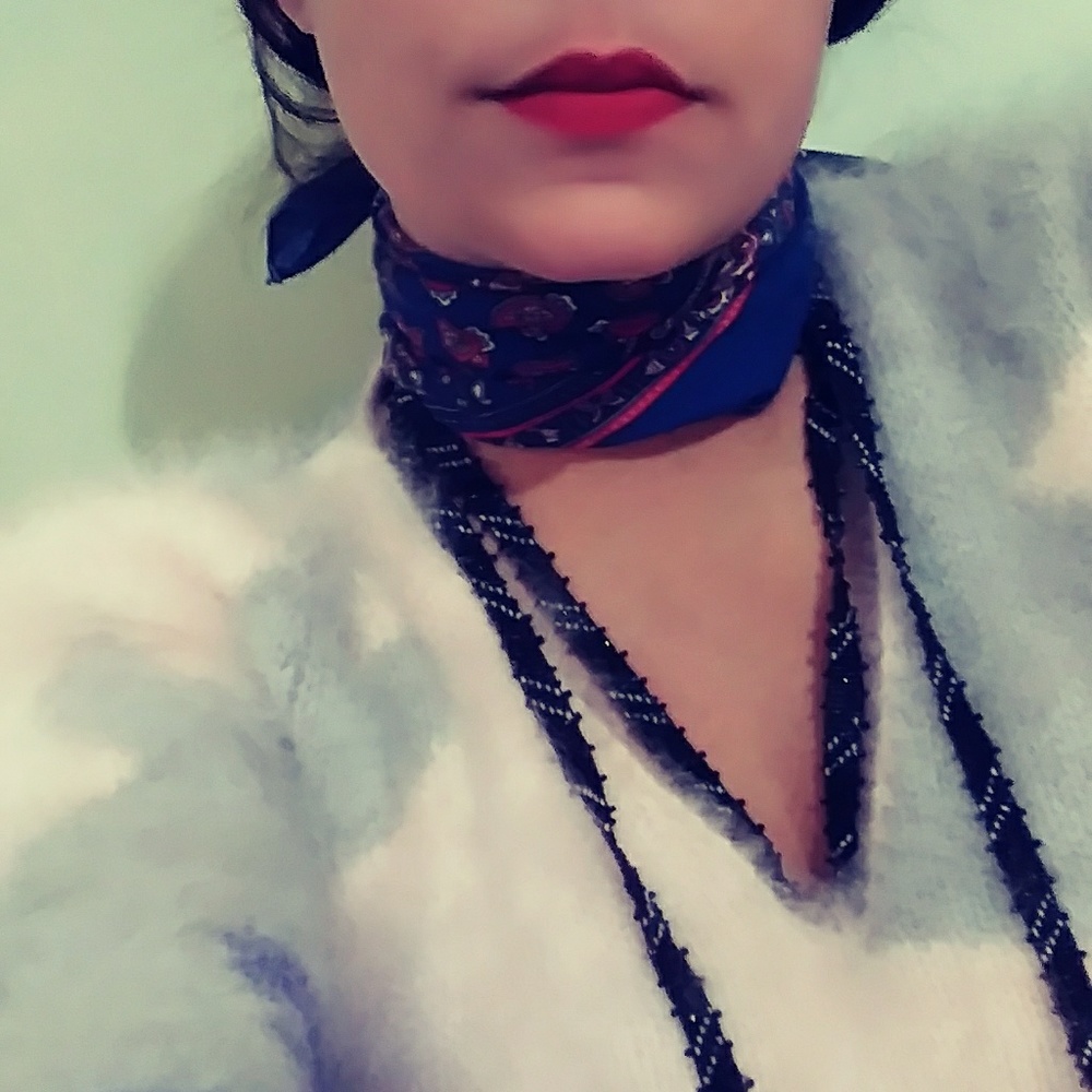 Vintage Mexican beaded necklace